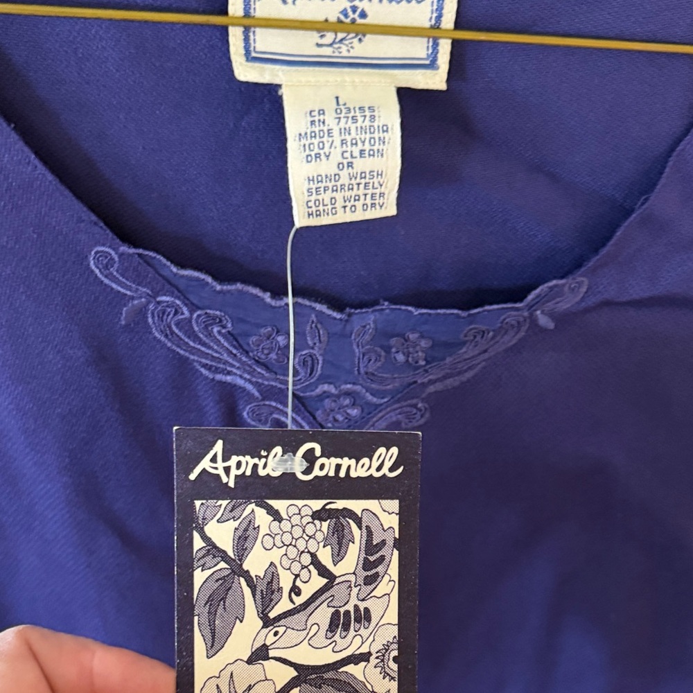 NWT April Cornell twin set, Sleeveless Top and 3/4 sleeve top - Picture 7 of 10